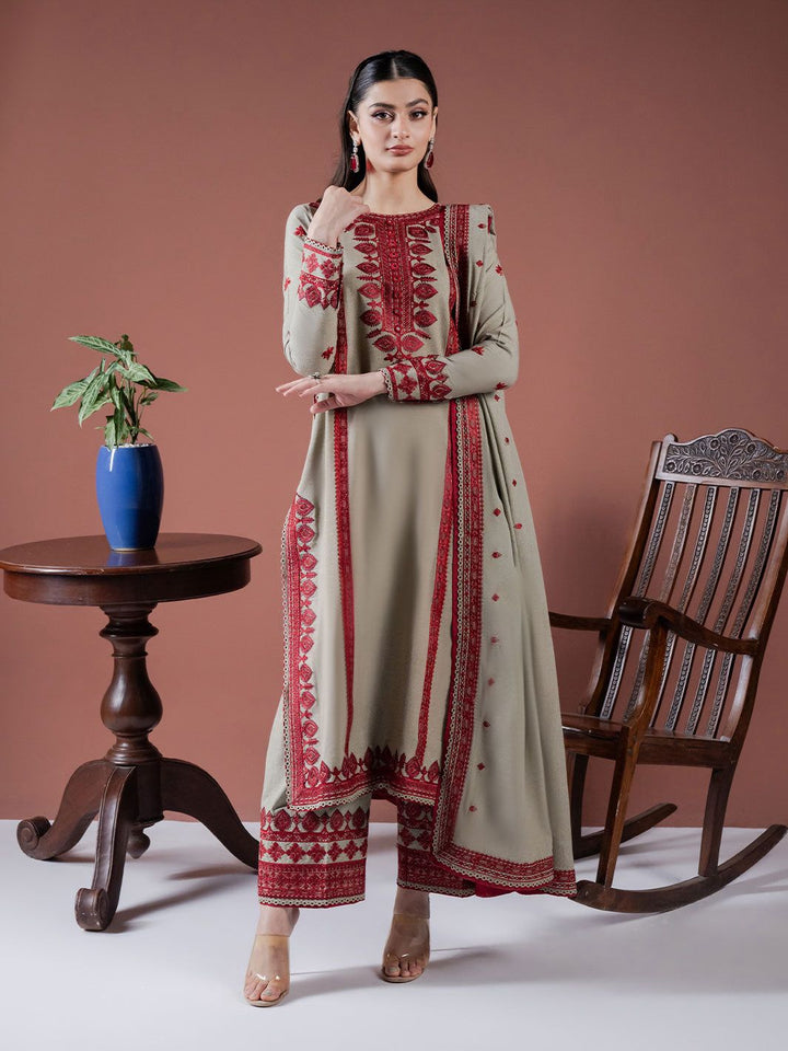Faiza Faisal Dhanak Embroidered Unstitched 3PC FF-2583