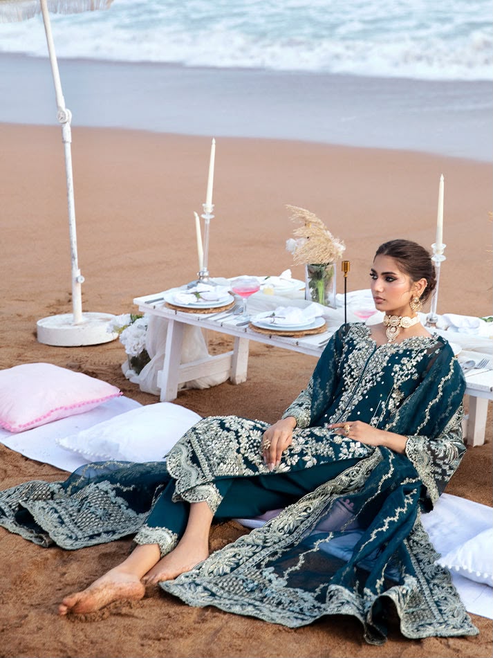 Gulaal Chiffon Embroidered Unstitched 3PC SK-2437