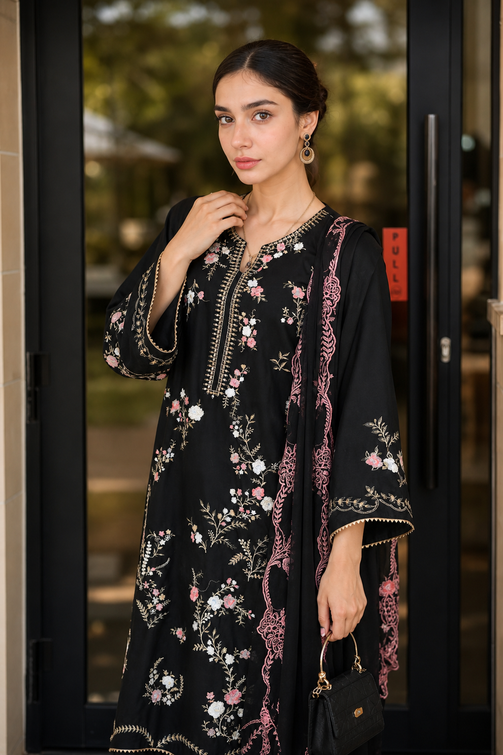 Batik Summer Lawn Embroidered Unstitched 3PC DZ-1104