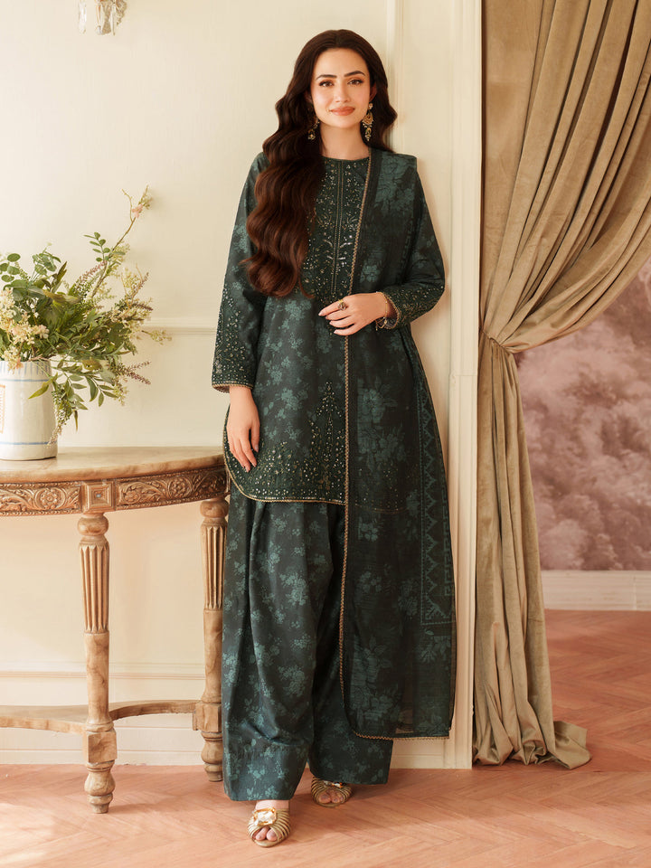Mohagni Summer Lawn Embroidered Unstitched 3PC LU-1081