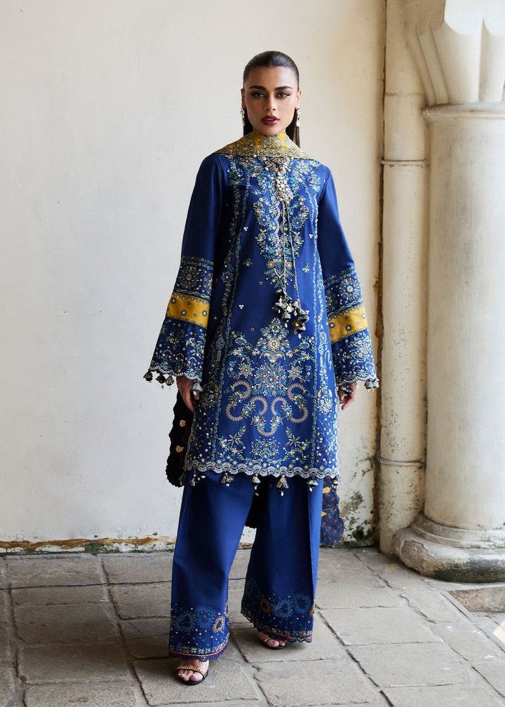 Hussain Rehar Dhanak Embroidered Unstitched 3PC FF-2587