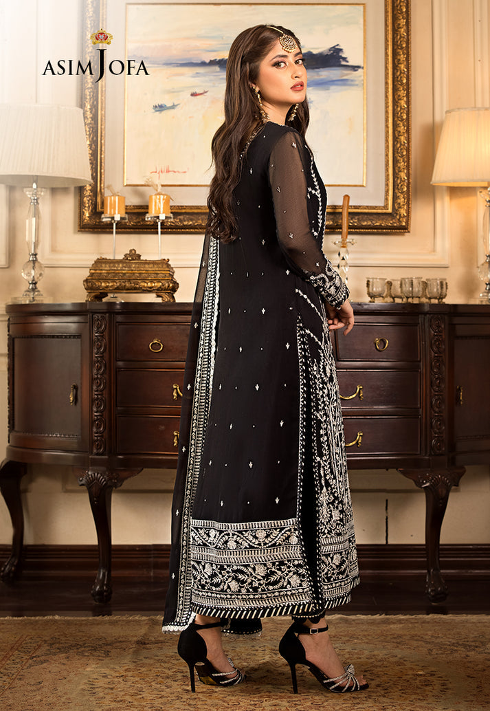 Asim Jofa Summer Chiffon Embroidered Unstitched 3PC SK-1188