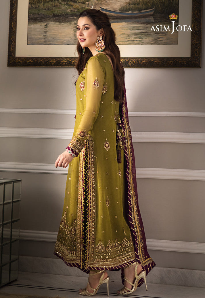 Asim Jofa Chiffon Embroidered Unstitched 3PC SK-2413