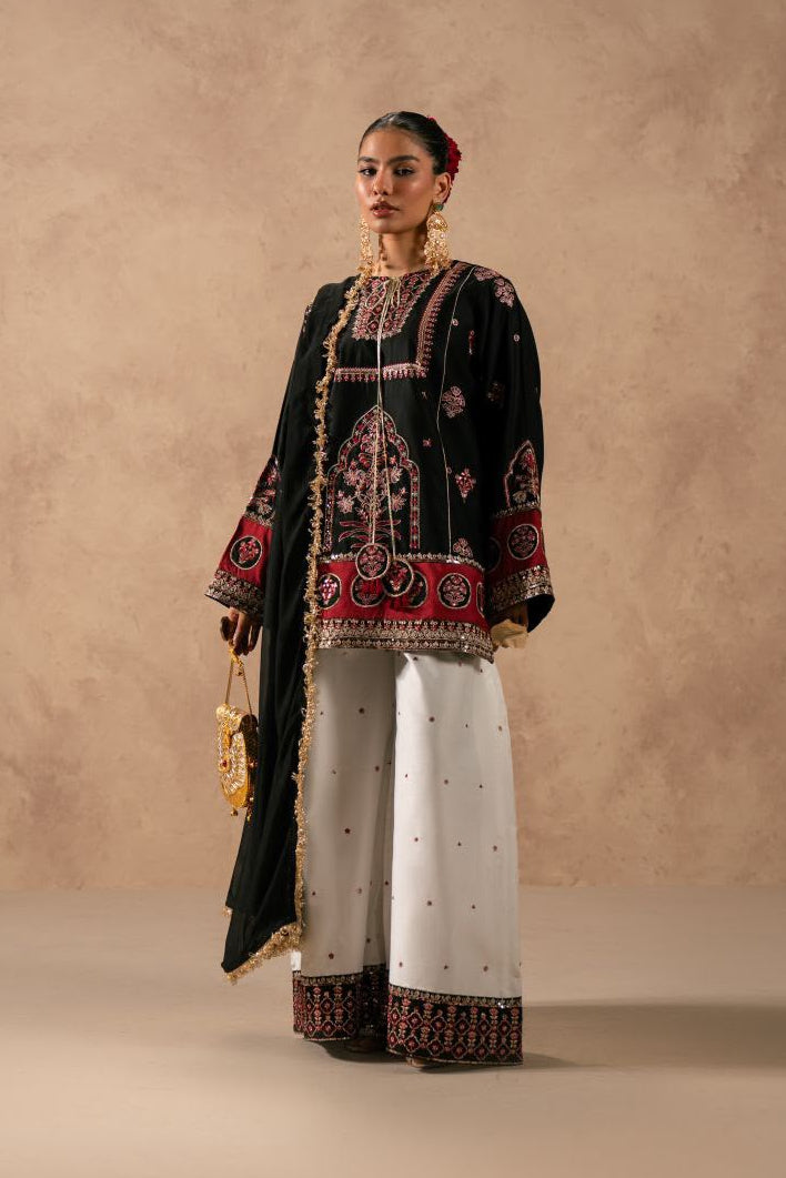 Laam Silk Embroidered Unstitched 3PC Sk-2445