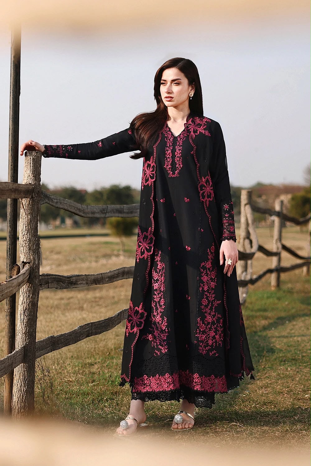 Azure Dhanak Embroidered Unstitched 3PC FF-2602