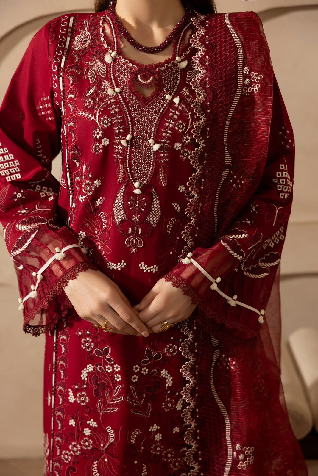Mehimal Dhanak Embroidered Unstitched 3PC FF-2585
