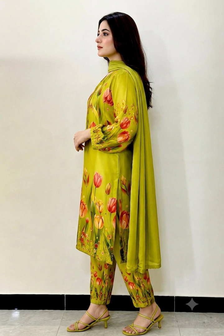 Zeen Summer Lawn Unstitched 3PC WA-1191