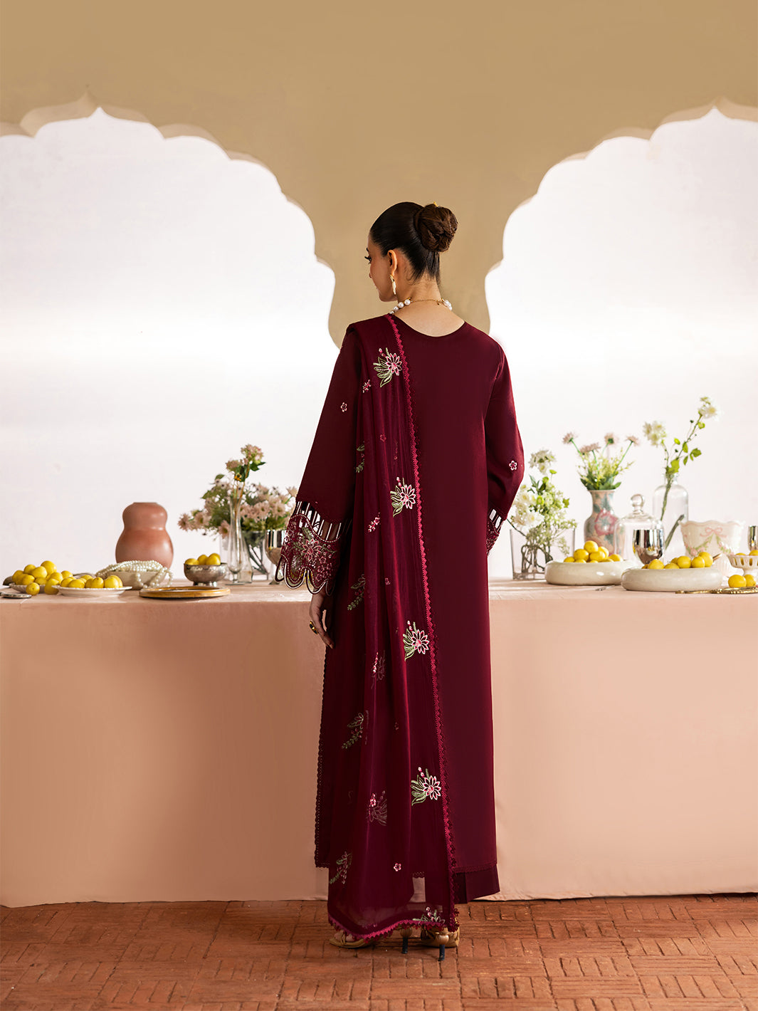 Mahnur Dhanak Embroidered Unstitched 3PC FF-2475