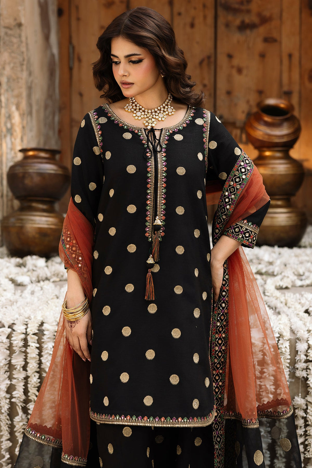 Charizma Shamooz Silk Embroidered Unstitched 3PC SK-2424