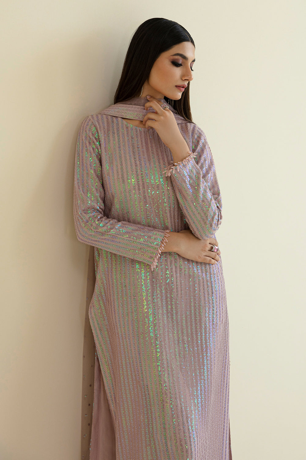 Baroque Summer Chiffon Embroidered Unstitched 3PC SK-1128
