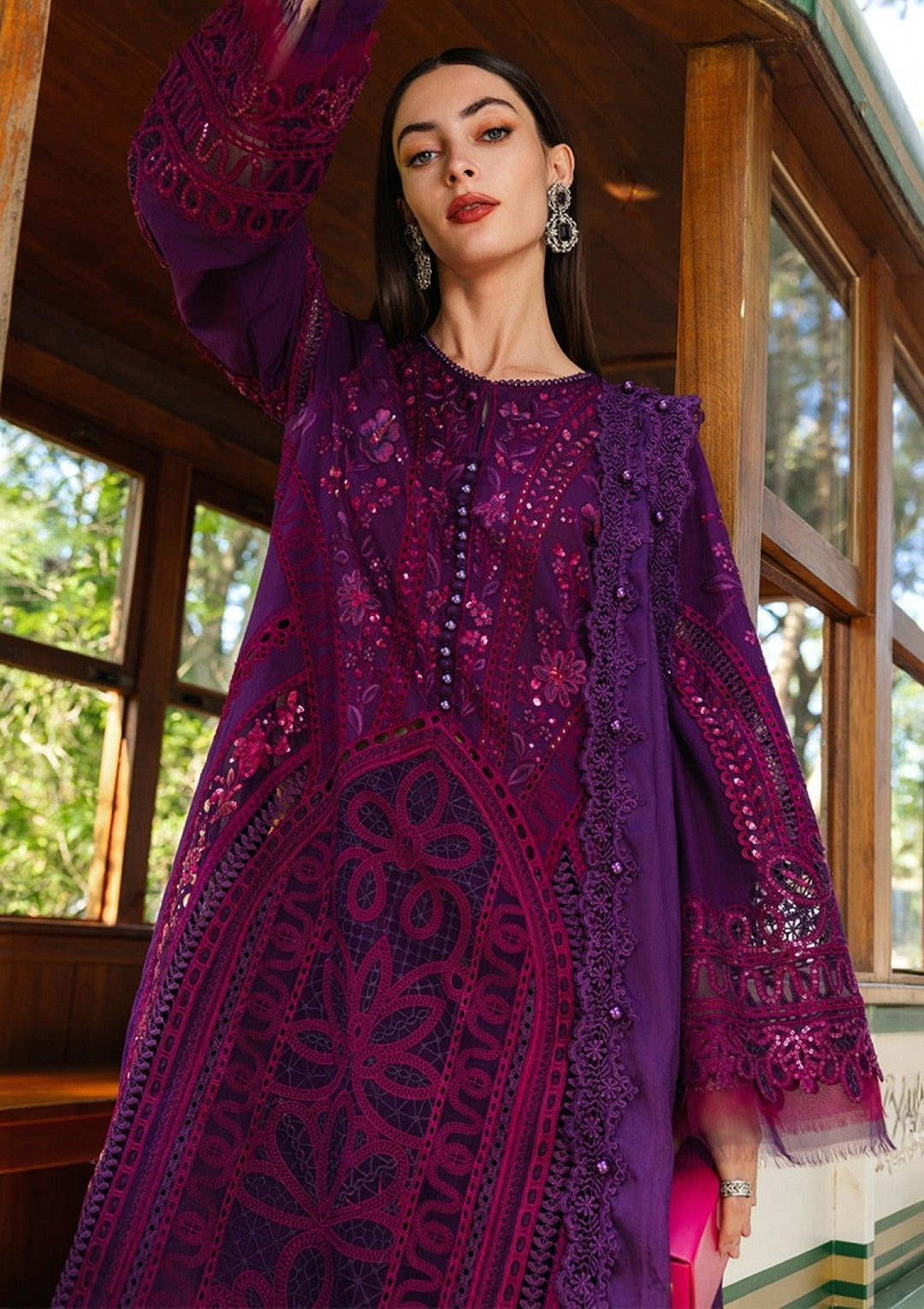 Maria B Summer Lawn Embroidered Unstitched 3PC DZ-1102