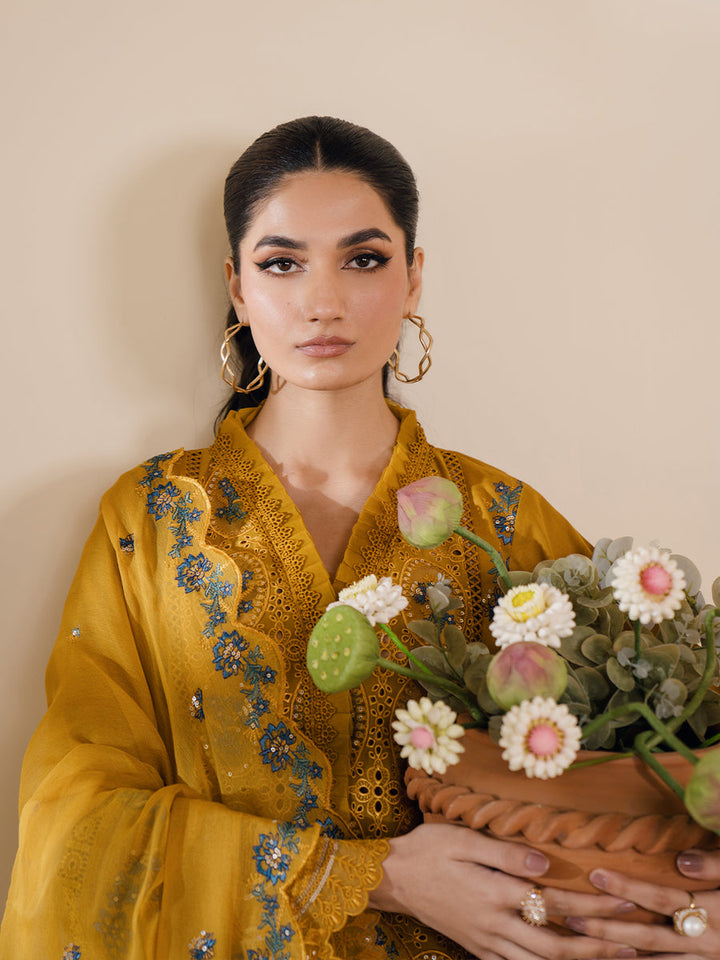 Bin Ilyas Summer Cotton Embroidered Unstitched 3PC SK-2044
