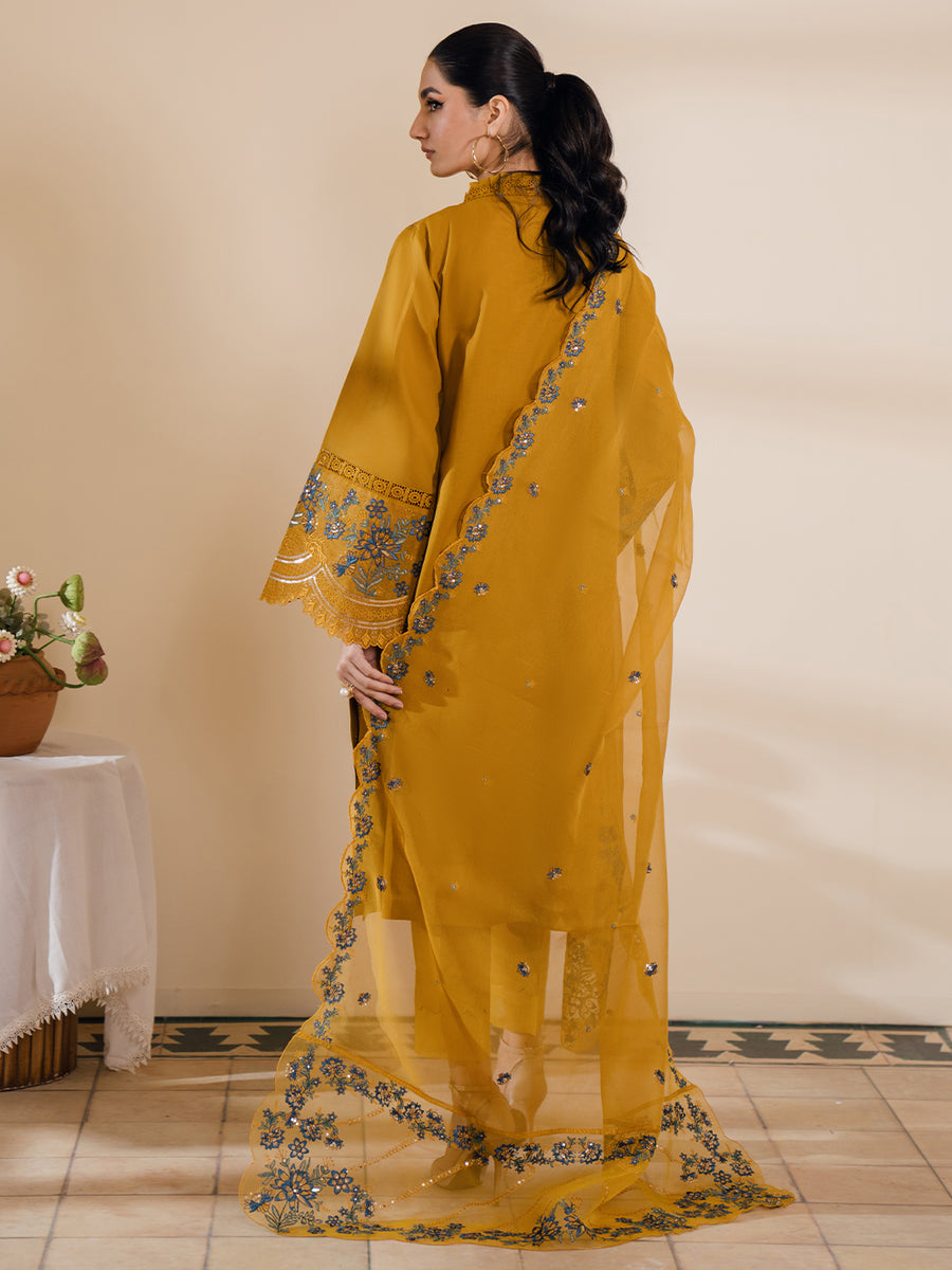 Bin Ilyas Summer Cotton Embroidered Unstitched 3PC SK-2044