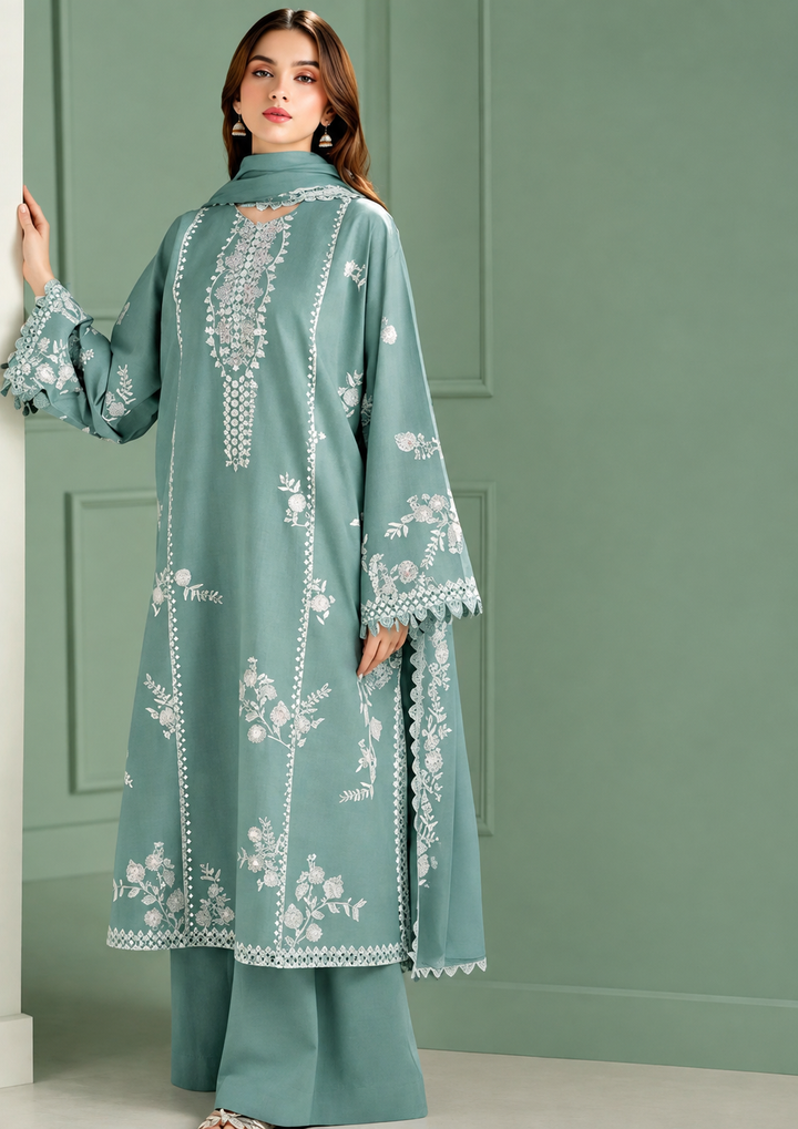 Cross Stitch Dhanak Embroidered Unstitched 3PC FF-2596