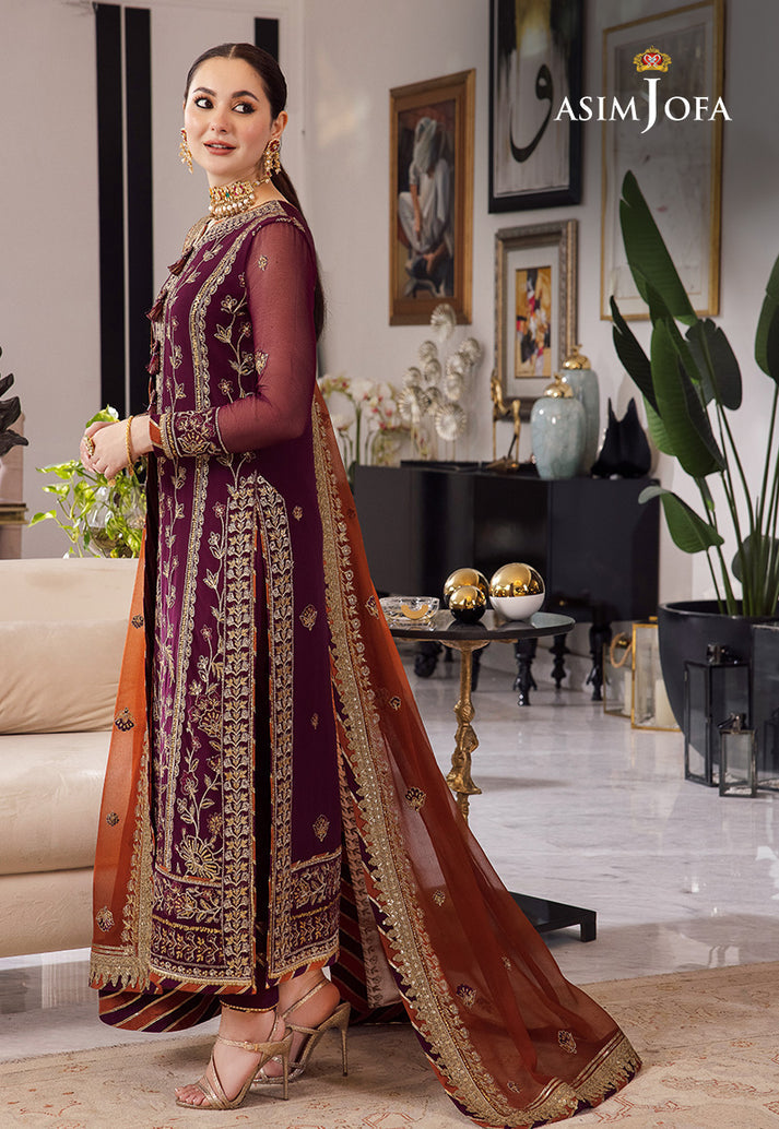 Asim Jofa Rang E Noor Summer Chiffon Embroidered Unstitched 3PC SK-1126
