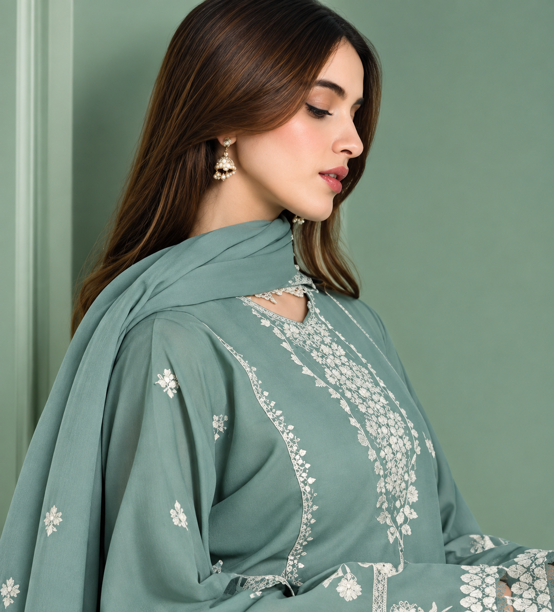 Cross Stitch Dhanak Embroidered Unstitched 3PC FF-2596