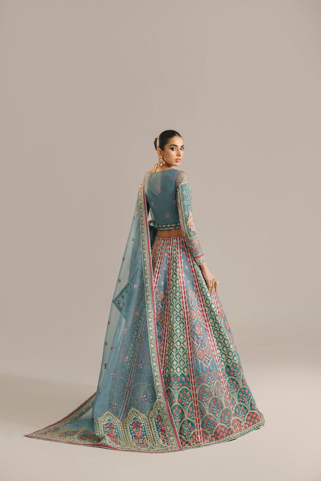 Akber Aslam Organza Embroidered Unstitched 3PC LU-2431