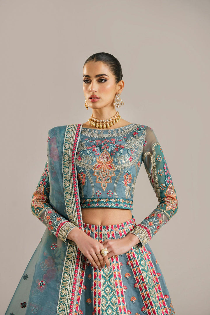 Akber Aslam Organza Embroidered Unstitched 3PC LU-2431